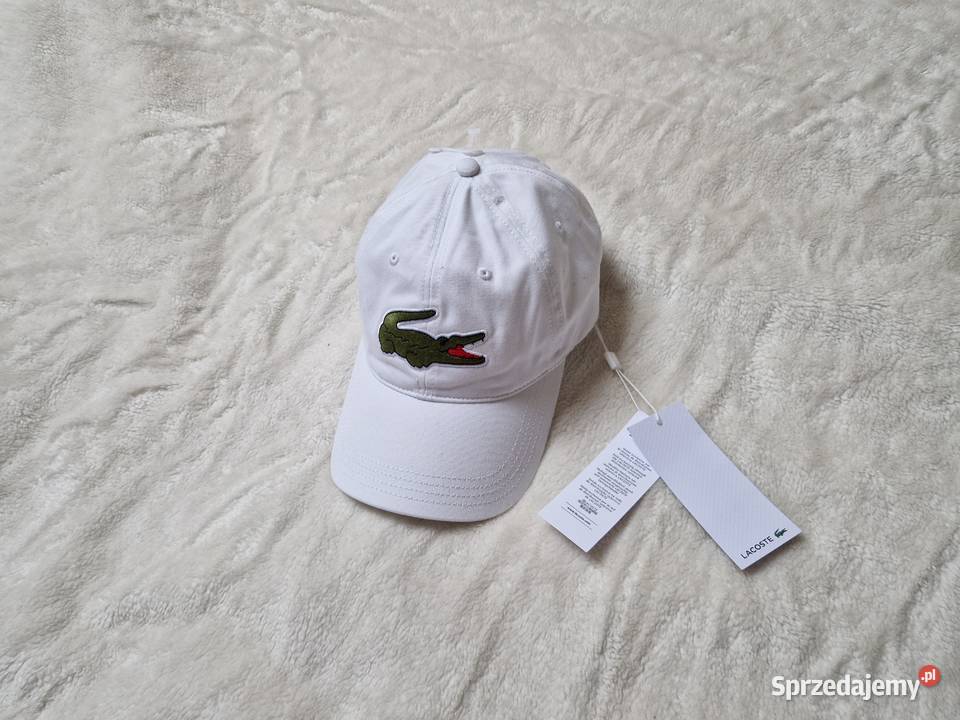 Nowa biała czapka z daszkiem Lacoste z metką