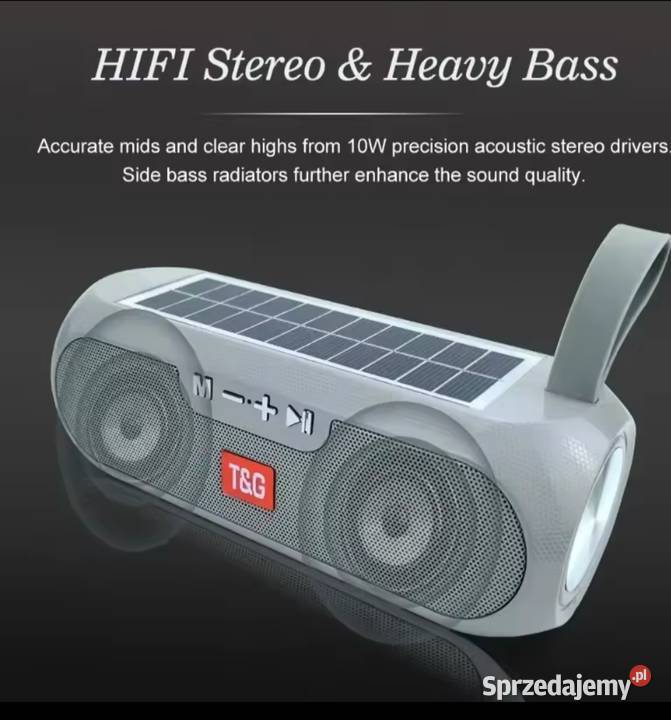 Głośnik solarny BT z radiem FM świetny Krotoszyn