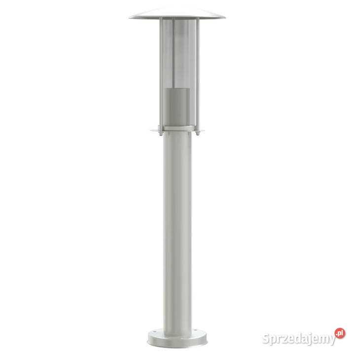 Lampy ogrodowe na słupku 3 srebrne 60 stal Warszawa