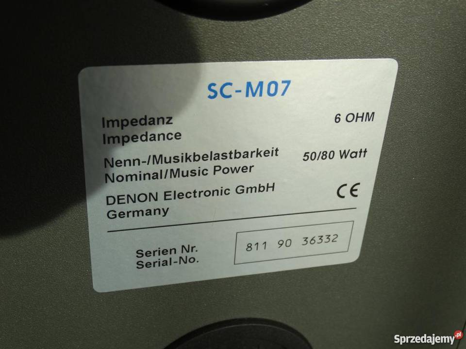 Kolumny Denon SCM07 koneseraWYSYŁKA Jasło