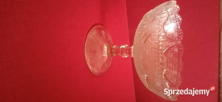 Stara Duża patera kryształowa