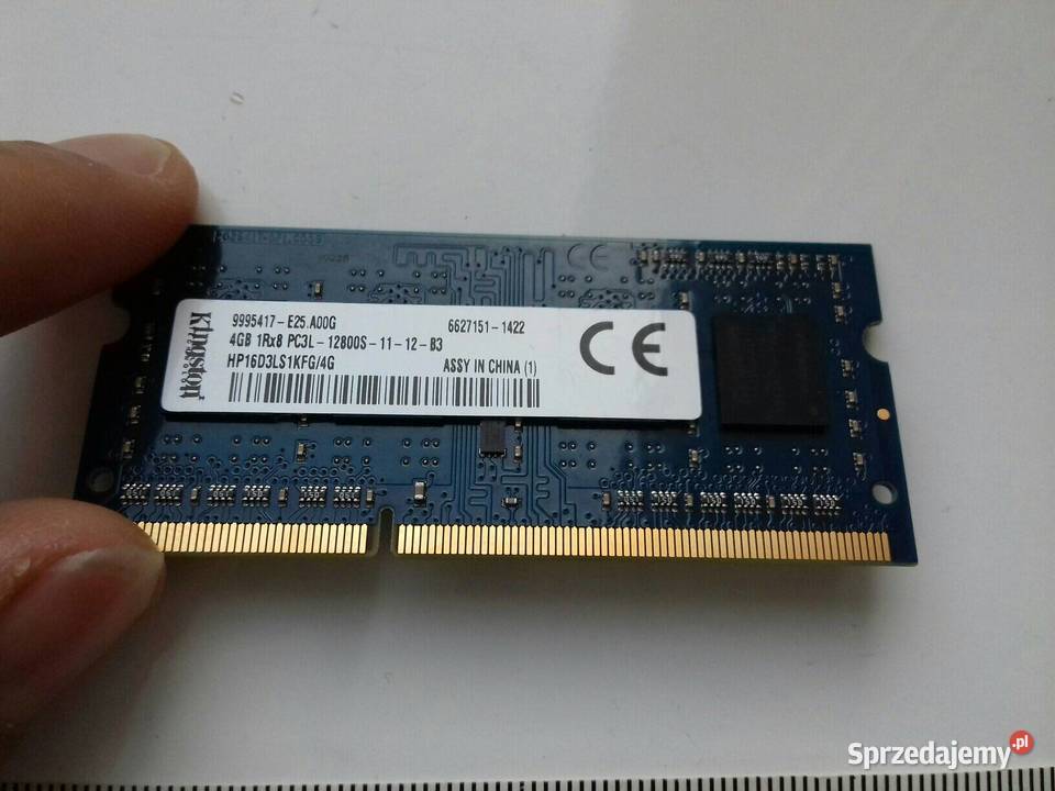Kingston DDR3 4GB PC3L12800S SODIMM 135V 1600MHz Bydgoszcz