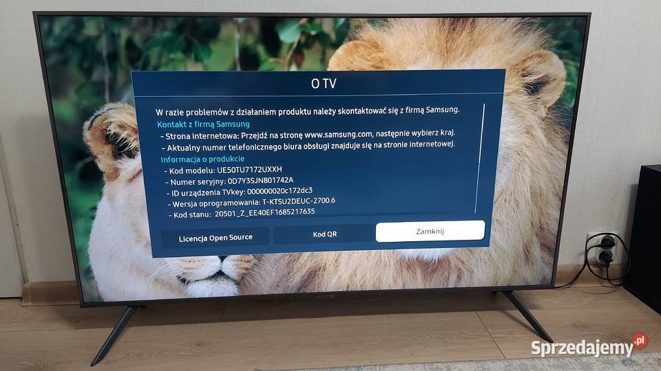 TV Samsung 50 UE50TU7172 4K UHD DVBT2 Smart TV mazowieckie Warszawa