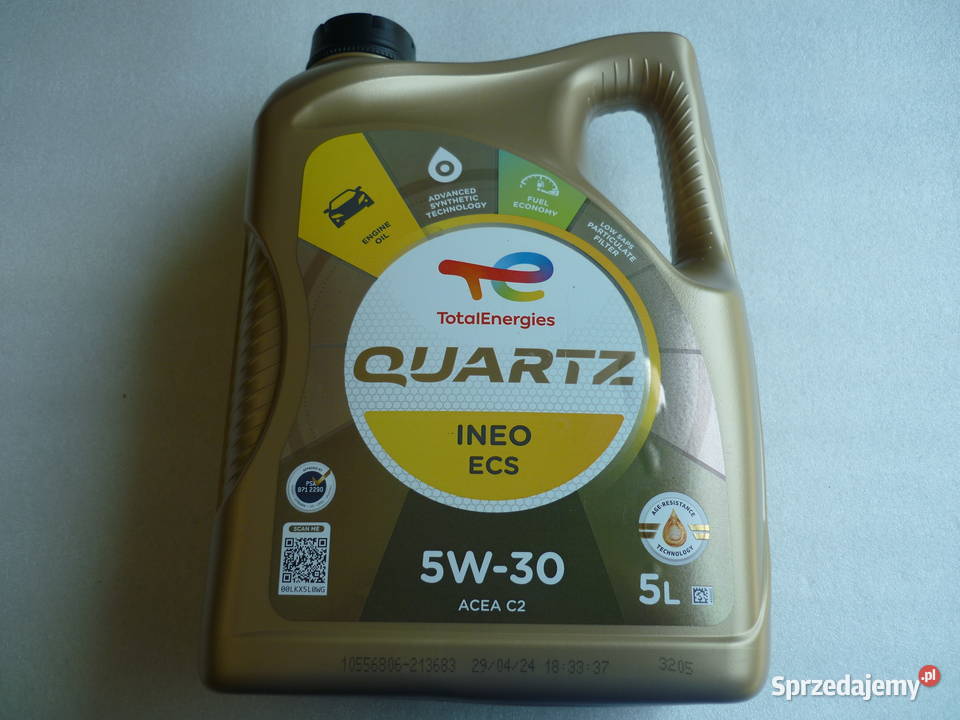 Olej TOTAL QUARTZ INEO ECS 5W30 5L Norma PSA B71