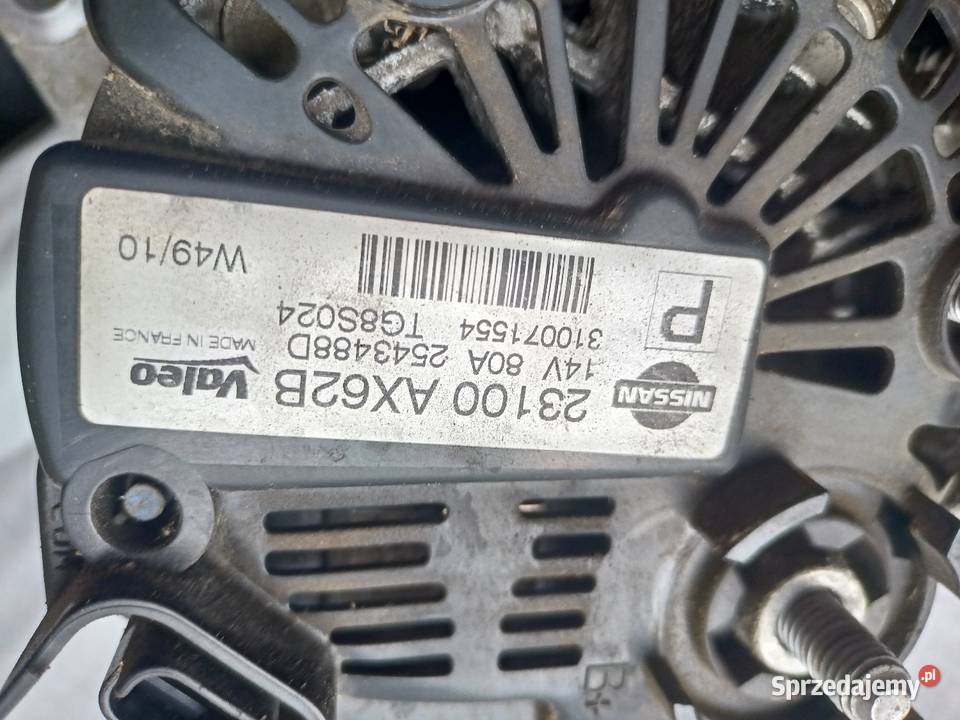 Alternator do Nissan note E11 14 benzyna Układ elektryczny silnika Żory