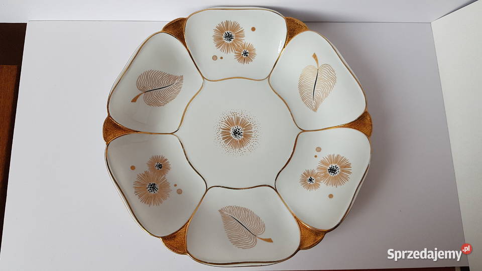 Stara sygnowana porcelanowa patera talerz ok 30
