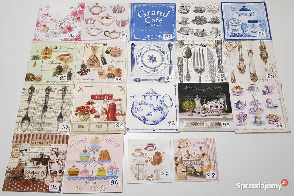 Serwetki decoupage zestawy 1 12 śląskie Siemianowice Śląskie