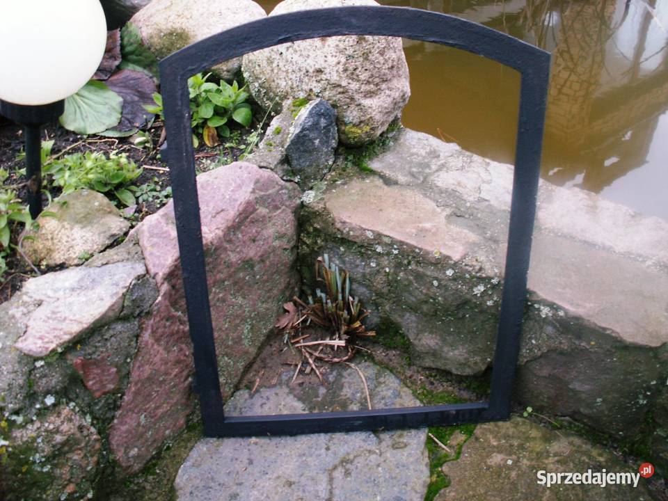 Stare okno lustro dekoracja wnętrz altana