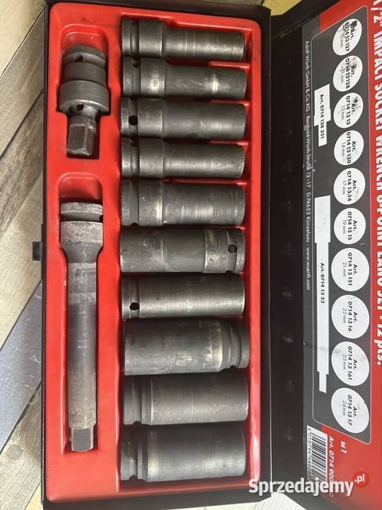 Zestaw nasadek udarowych WRTH 12 długie 12 Zabrze