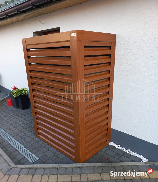 Osłona pompy ciepła 100x60x190 ciemny orzech Kościerzyna