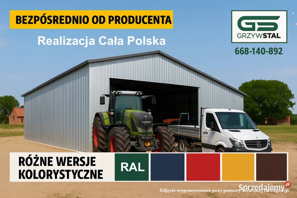 Garaż OCYNKOWANY BLASZAK Wiata Rolnicza Hala blacha podkarpackie Przemyśl