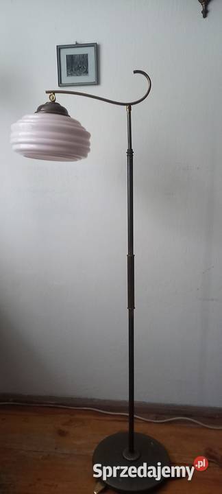 Stara mosiężna lampa podłogowa z ruchomym Skierniewice