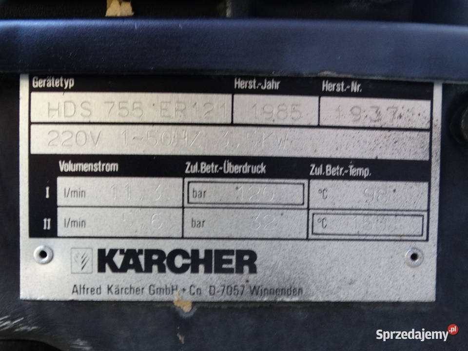 Myjka Ciśnieniowa Karcher HDS 755 gwarancja duży Radom