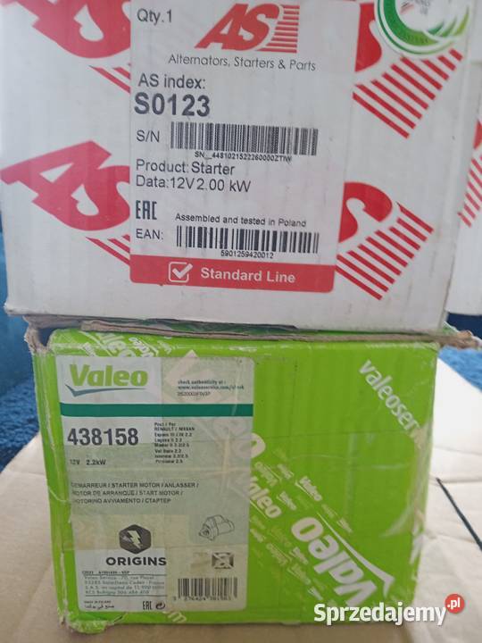 Rozrusznik Ford Tranzit Opel Vivaro SO123 Valeo mazowieckie Wyszków