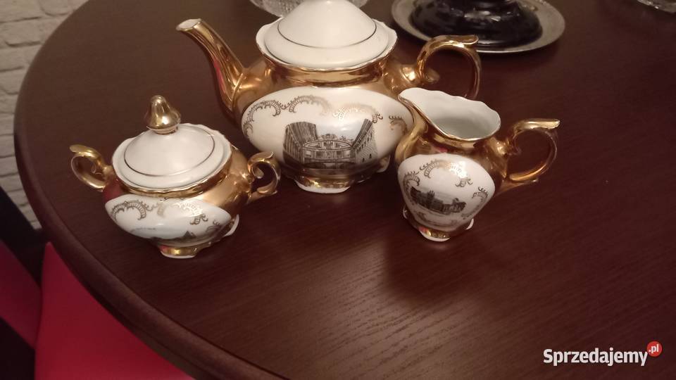 Stary piekny serwis porcelana