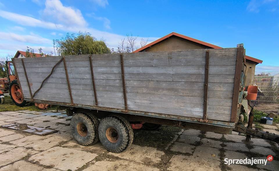 Przyczepa wywrotka 3 strona że Szwecji tandem Lubawa