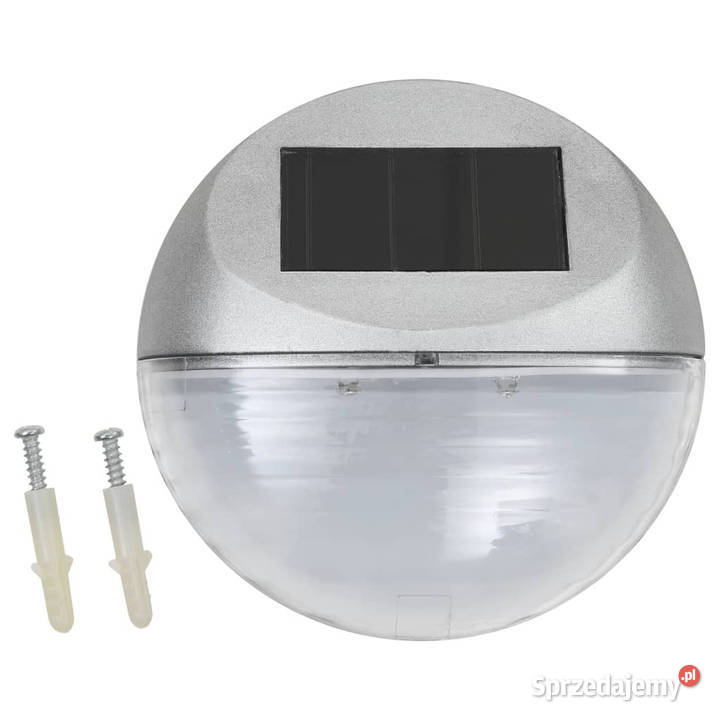 Ścienne lampy solarne LED na zewnątrz 12 okrągłe Pozostałe Warszawa