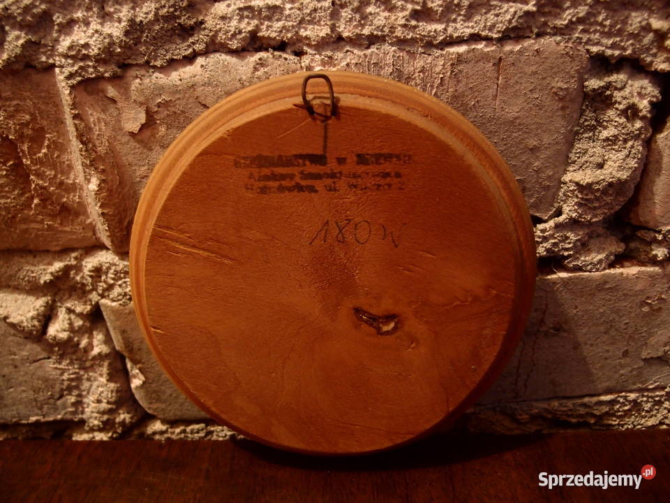 Rzeźbiarstwo w drewnie Obrazek Żubra Białowieża Łódź sprzedam