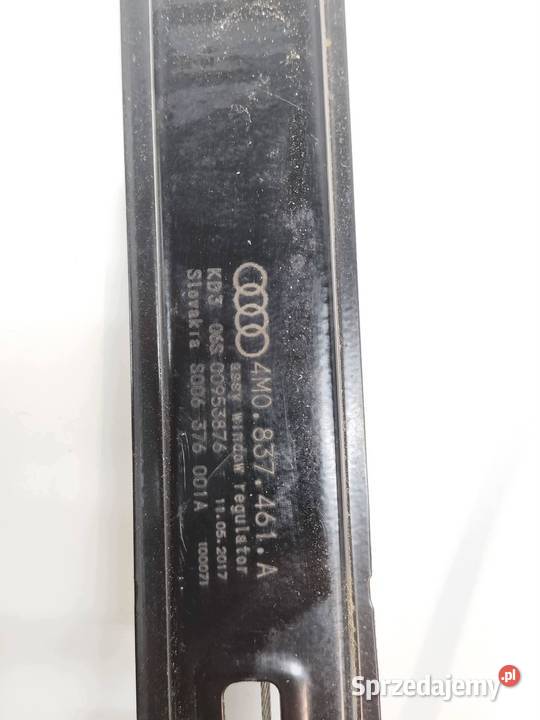 MECHANIZM SZYBY LEWY PRZÓD 4M0837461A Audi Q7 II