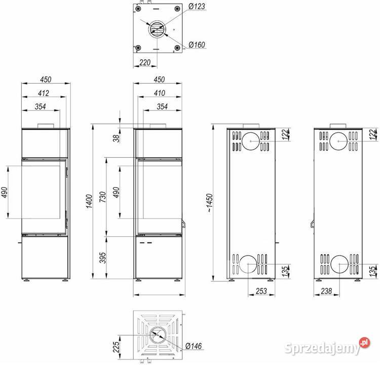 KOMINEK DEFRO HOME PIEC QUADROOM LONG Kielce