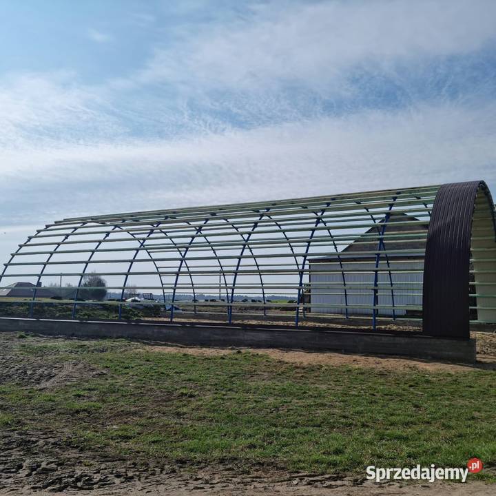 Hala łukowa 12 x 25 m komplet wiata garaz Pozostałe Lisków