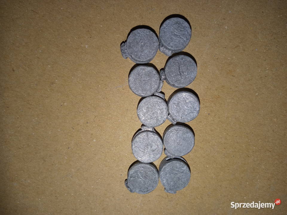 Plomby ołowiane z PRL 10 sztuk125 x 72 mm mazowieckie Warszawa