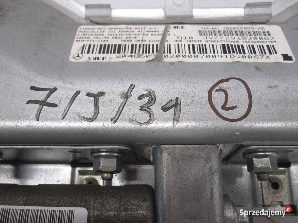 MERCEDES W204 09r AIRBAG poduszka pasażera Poduszki powietrzne Kielce
