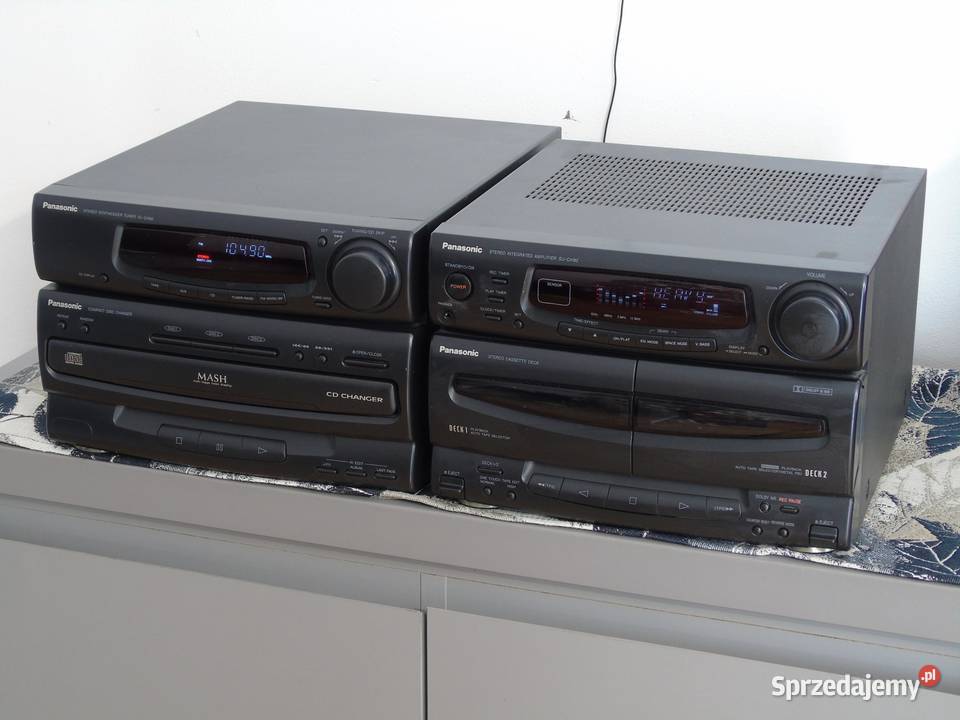 Wieża Panasonic radio CD AUX mocna 130 wat Wieże i miniwieże podkarpackie Jasło