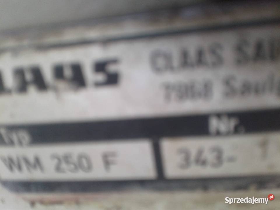 Kosiarka claas 250 WM Claas opolskie Baborów sprzedam