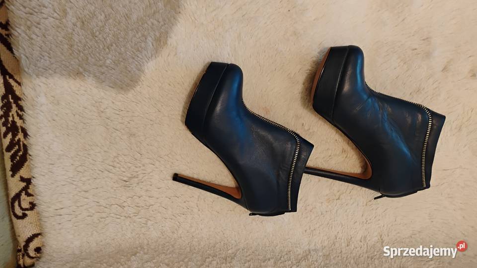 botki na platformie skórzane damskie kujawsko-pomorskie Grudziądz