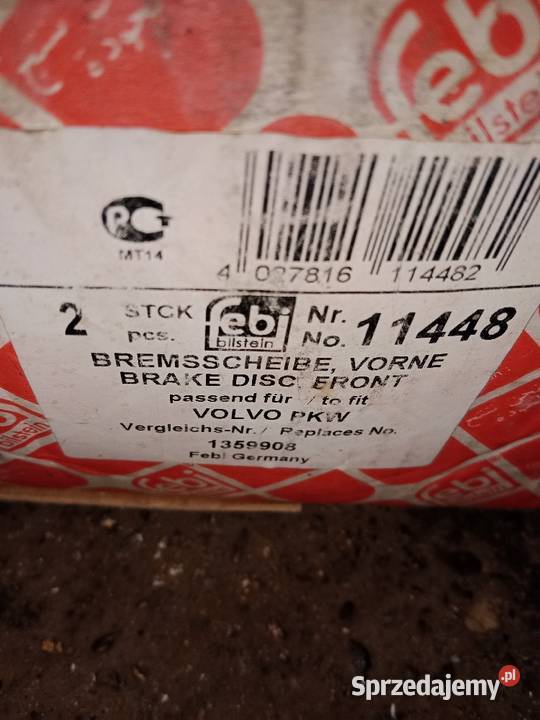 Volvo 740 940 tarcze hamulcowe febi 11448 2 dolnośląskie Księginice