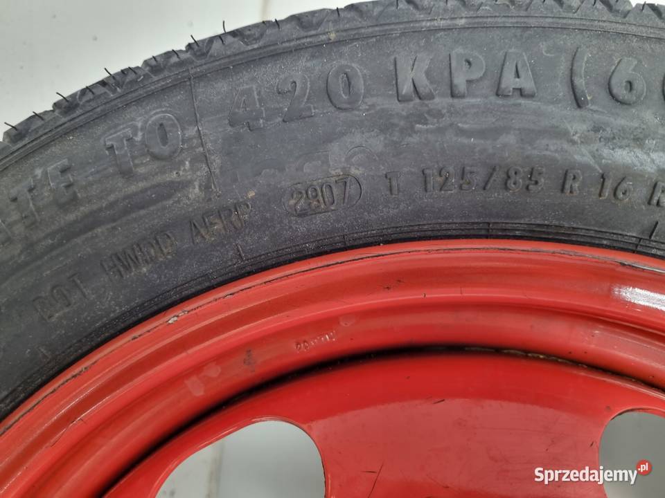 KOŁO DOJAZDOWE Peugeot 207 308 12585 R16 4x108 Chełm