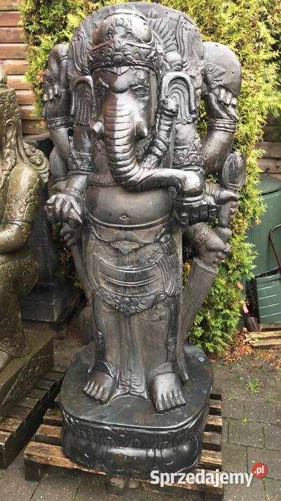 Ganesha H155 rzeźba z kamienia lawy Uosabia Wrocław