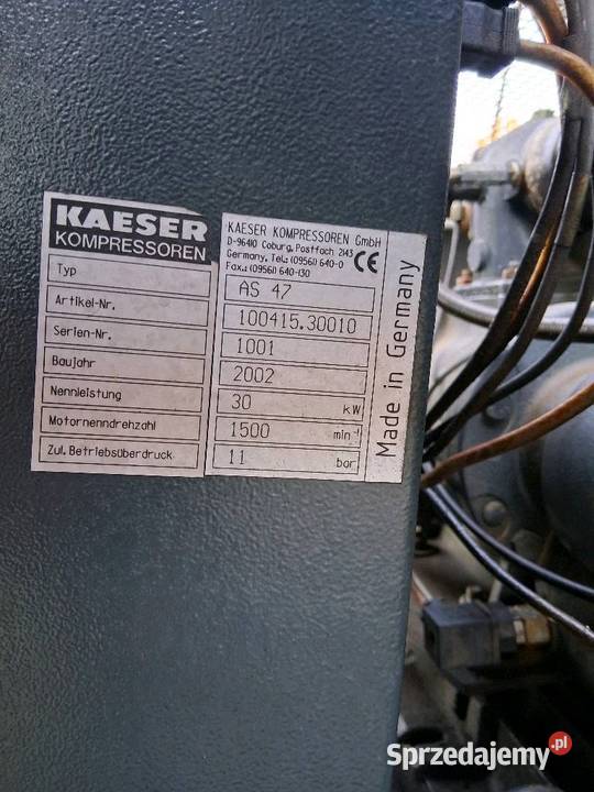 Sprężarka kompresor KAESER AS47 Produkcja Kraków