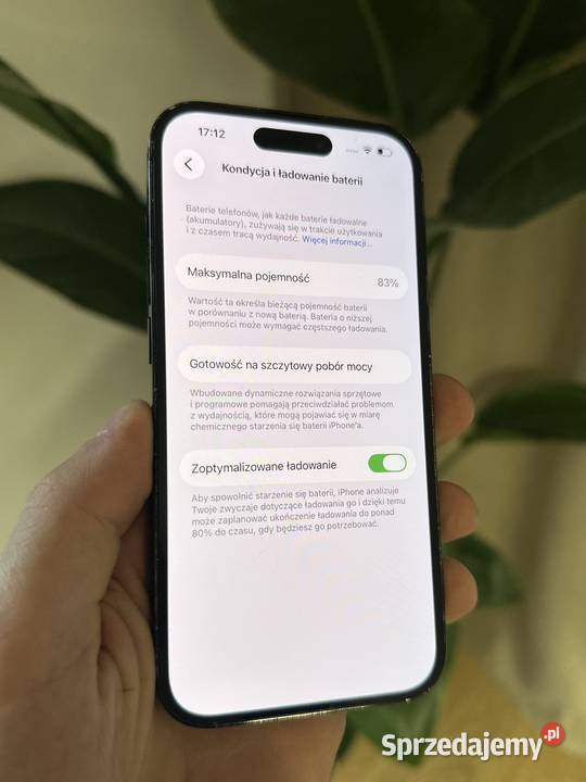 iPhone 14 Pro 128GB 83 Space Black Stan Bełchatów sprzedam