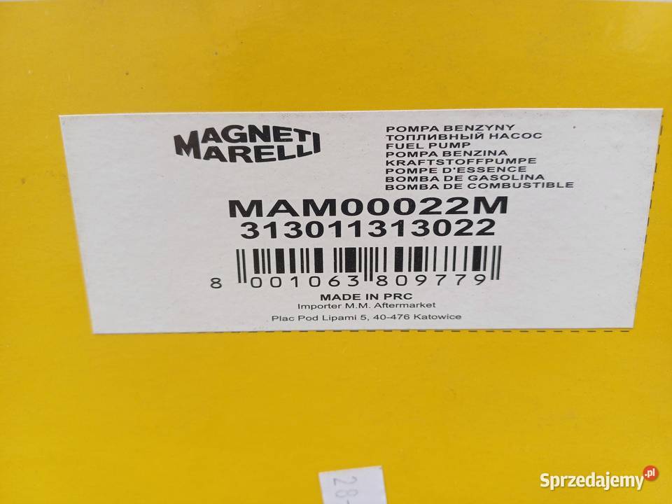 Pompa paliwa MAGNETI MARELLI MAM00022M Pompy paliwa