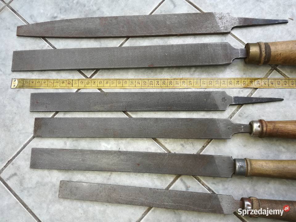 Tradycyjne płaskie pilniki ślusarskie i raszpla Warszawa