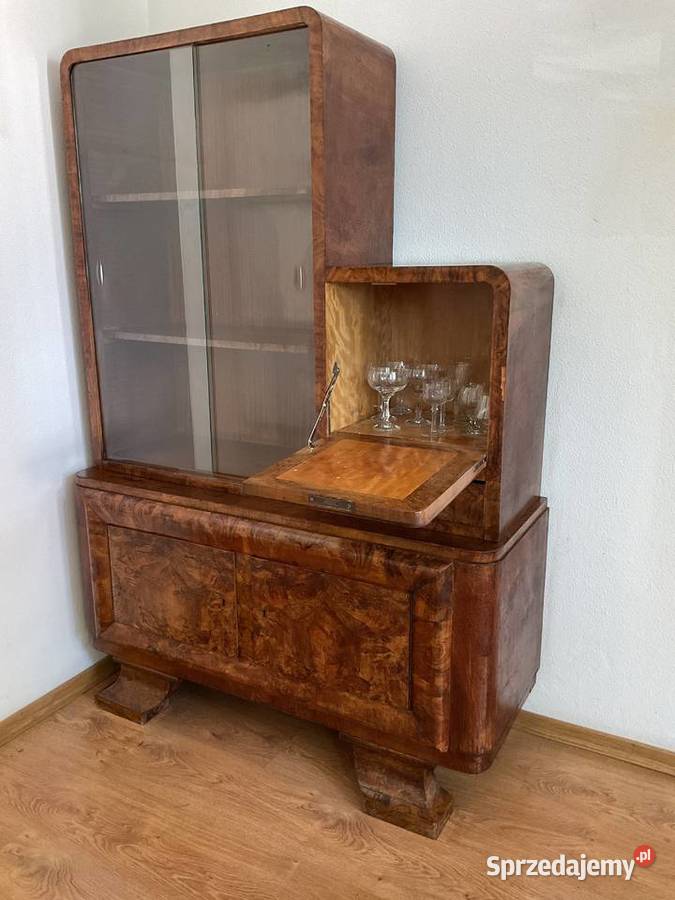 Przedwojenny komplet mebli Art Deco Bufet Tarnów