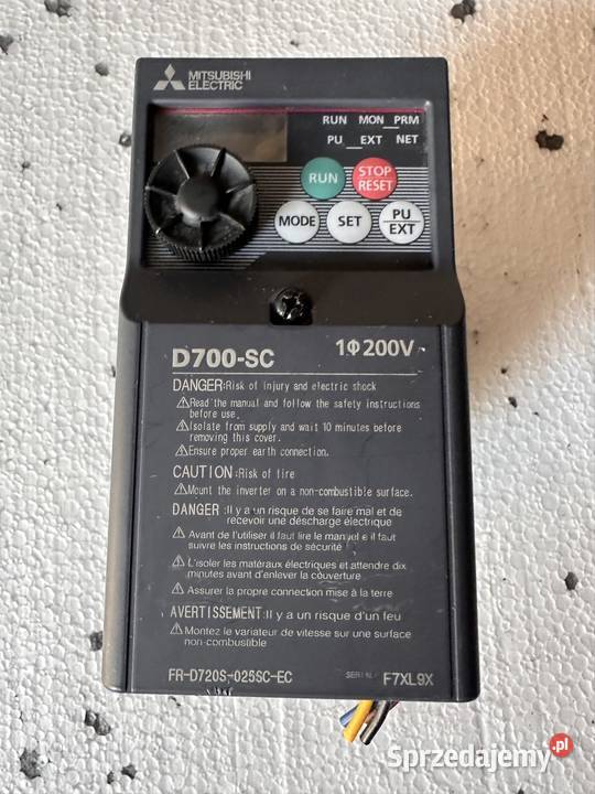 Falownik Mitsubishi 075 KW 1fazowy FRD720S042EC Pozostałe Pozostałe kujawsko-pomorskie Świecie