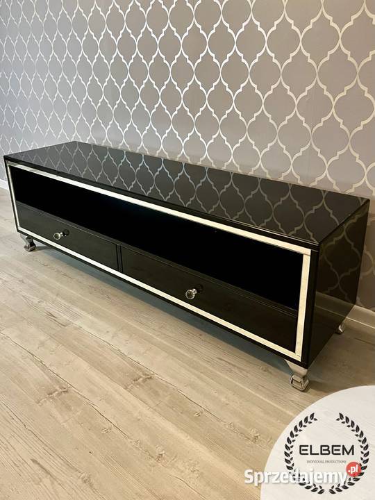 Szklana czarna szafka RTV Glamour Radom sprzedam