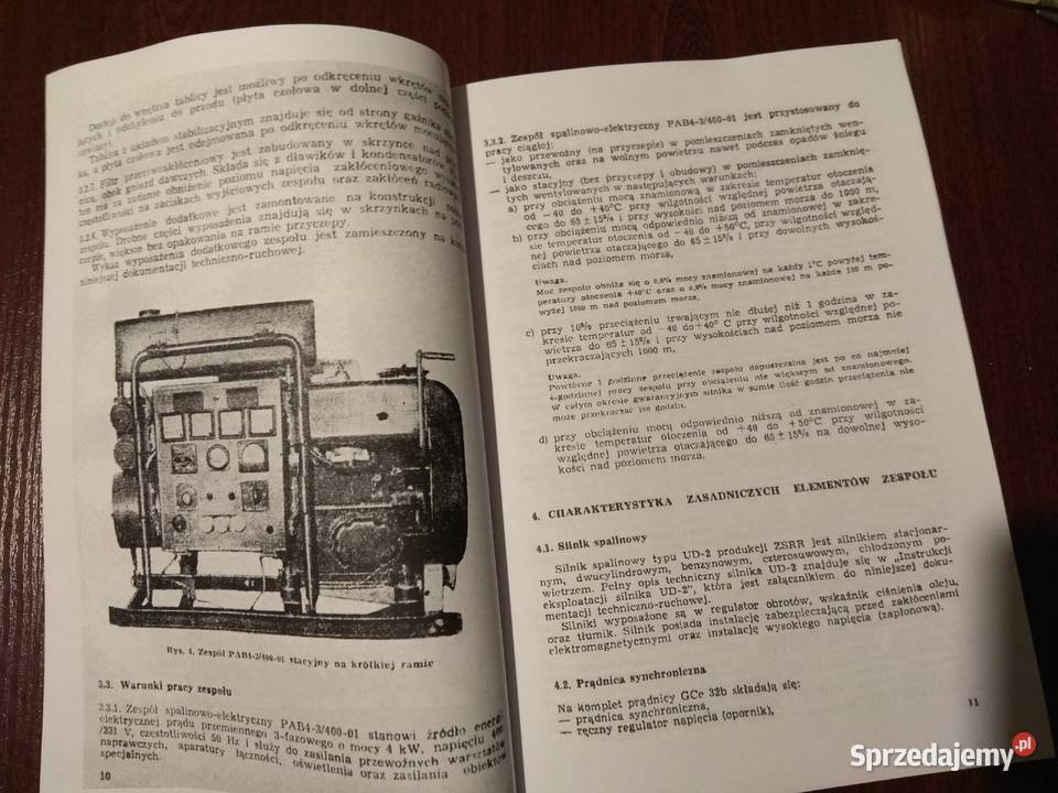 Agregat prądotwórczy Pab 4340001 dokumetacja