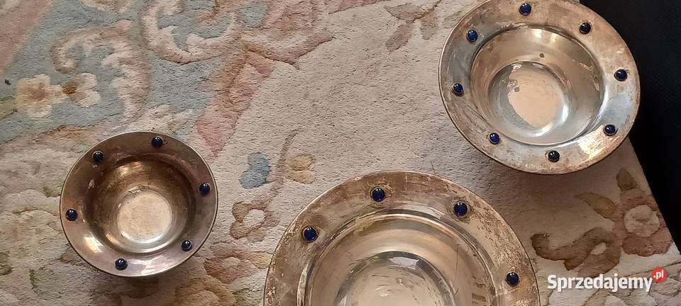 ZABYTKOWE POSREBRZANE 3 MISY INDYJSKIE 250ZL