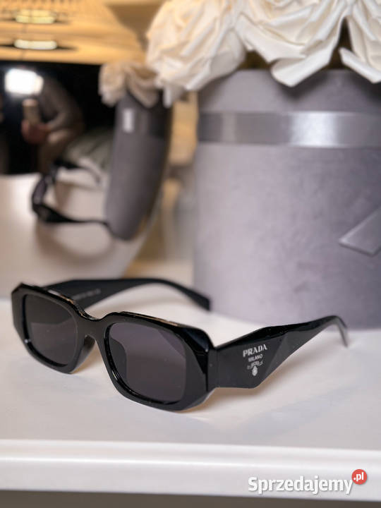 Okulary Prada PR17WS czarne nowe modne hit 2025