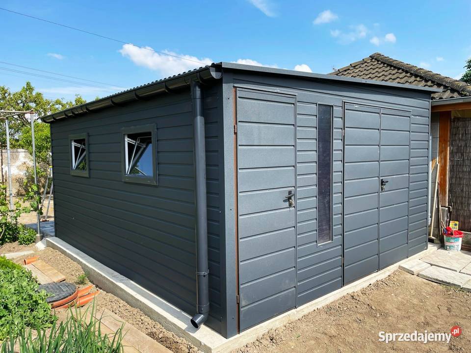 Domek ogrodowy 45m ciemny grafit matowy podlaskie Bielsk Podlaski