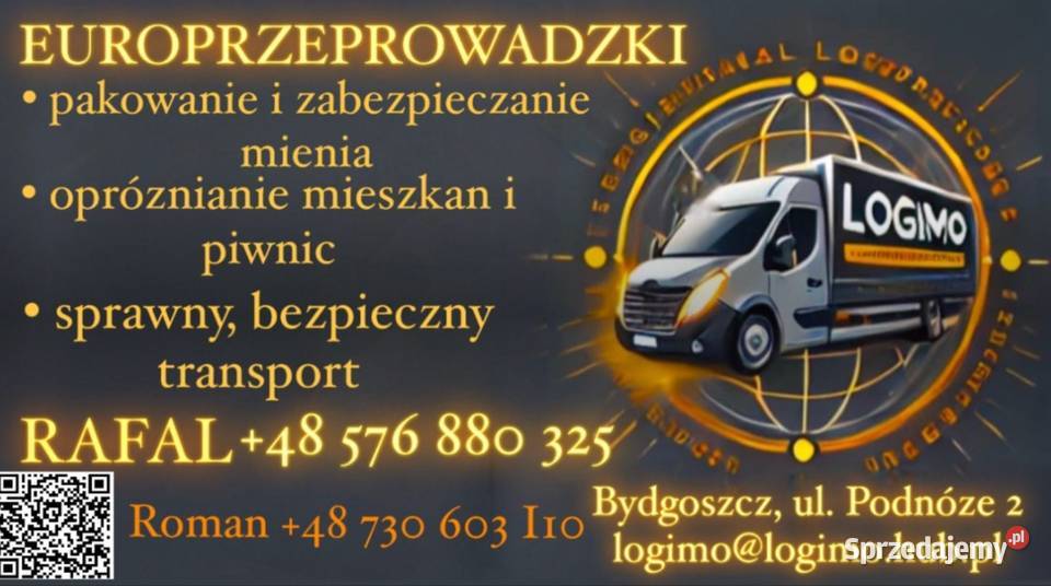 Przeprowadzki Bydgoszcz krajowe i zagraniczne