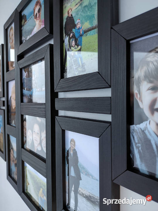 Drewniana Multirama Ramka na 13 zdjęć 10x15 śląskie Gliwice