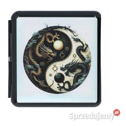 Metalowa Papierośnica z Nadrukiem Chińskich śląskie Ostrowy nad Okszą sprzedam