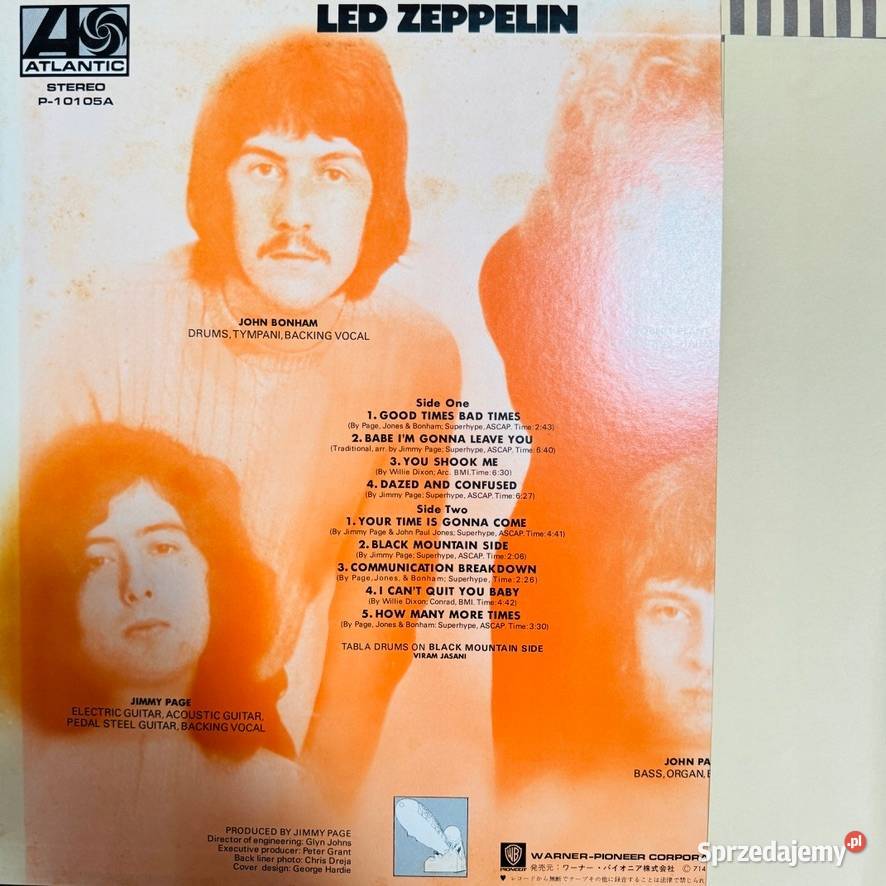 Led Zeppelin Led Zeppelin EXEX Japan Obi LP 1976 Gdańsk