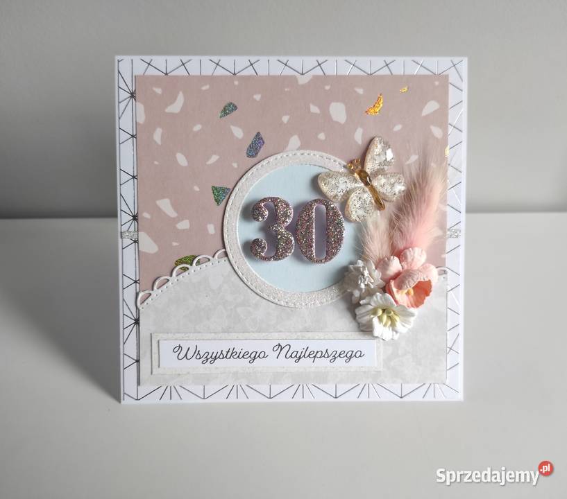 Kartka urodzinowa ręcznie robiona na urodziny Łódź sprzedam