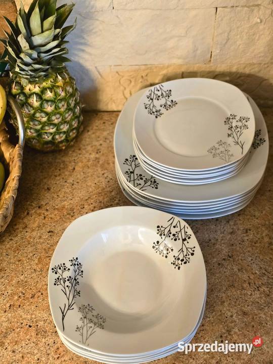 WYPRZEDAŻ MAGAZYNU 159 Zestaw 18 sztuk talerzy Zabrze